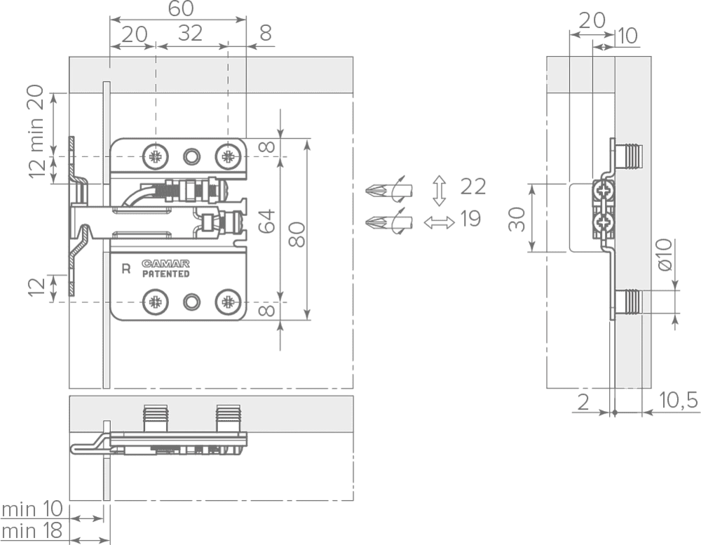 807.02 z1 rv dx. Camar 807.02.z1.in.DX подвеска каркаса. Мебельный навес Camar 801. 807.02.Z1.in.SX подвеска каркаса левая. Camar 807 навесы.